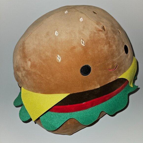 Squishmallows Carl Cheeseburger Plush 12" Stuffed Toy Hamburger Kellytoy - Picture 4 of 10